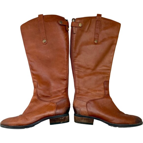 Sam Edelman Penny riding boots women’s 7 whiskey - Picture 2 of 9